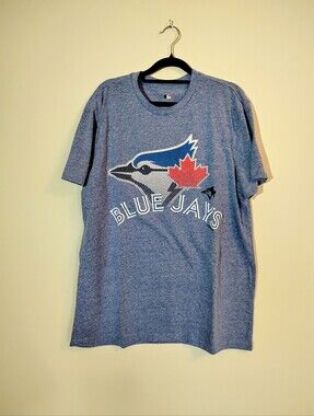 MLB Toronto Blue Jays Heather Blue Logo Tee